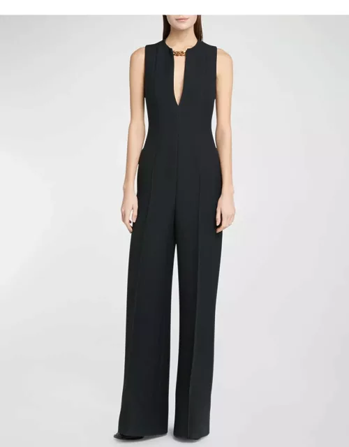 Tailored Jumpsuit with Chain Detai