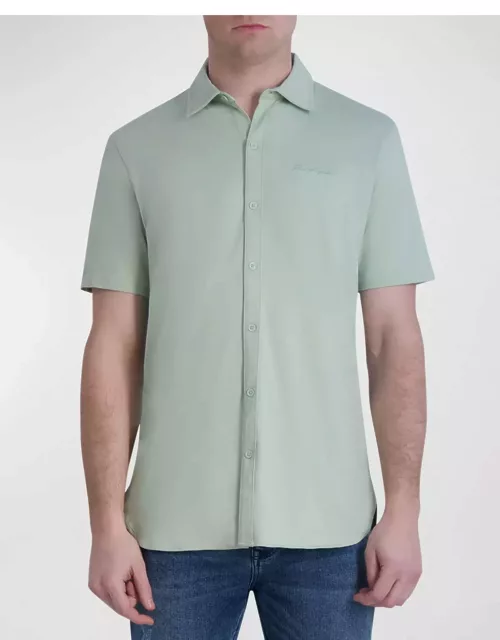 Men's Jersey Button-Down Shirt