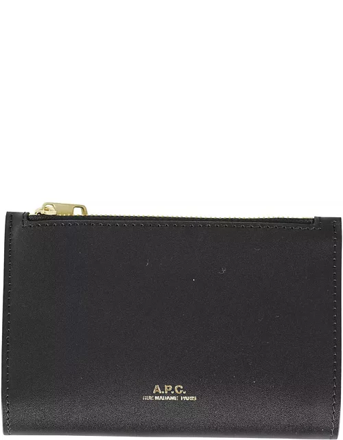 A.P.C. Willy Logo Embossed Wallet