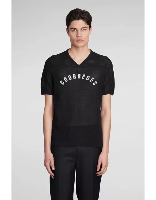 Courrèges T-shirt In Black Polyester