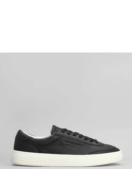 GHOUD Lindo Low Sneakers In Black Leather