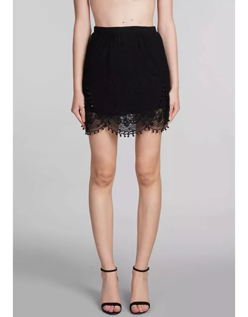 Isabel Marant Viny Skirt In Black Polyamide