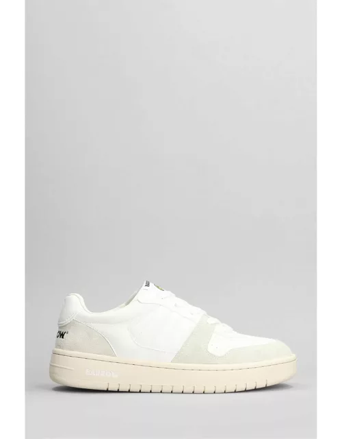 Barrow Sneakers In White Suede And Leather