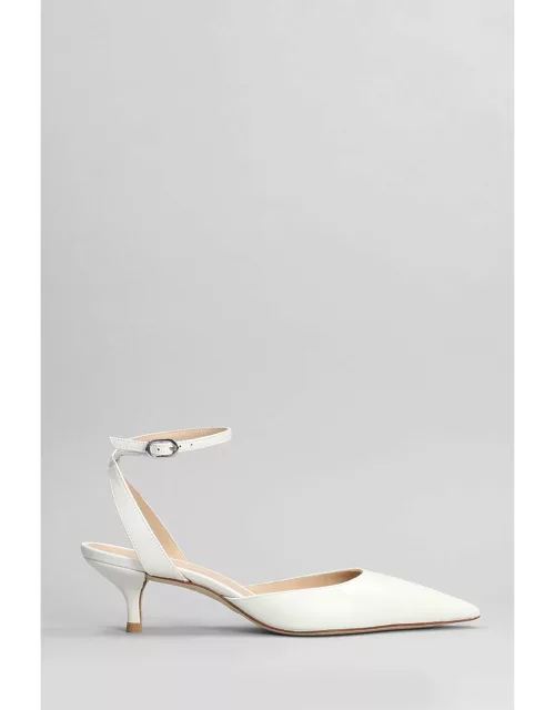 Stuart Weitzman Barelythere 50 Pumps In White Leather