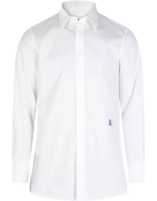 Burberry Logo Embroidered Buttoned Shirt