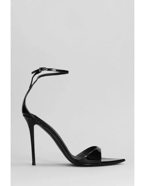 Giuseppe Zanotti Intriigo Strap Sandals In Black Leather
