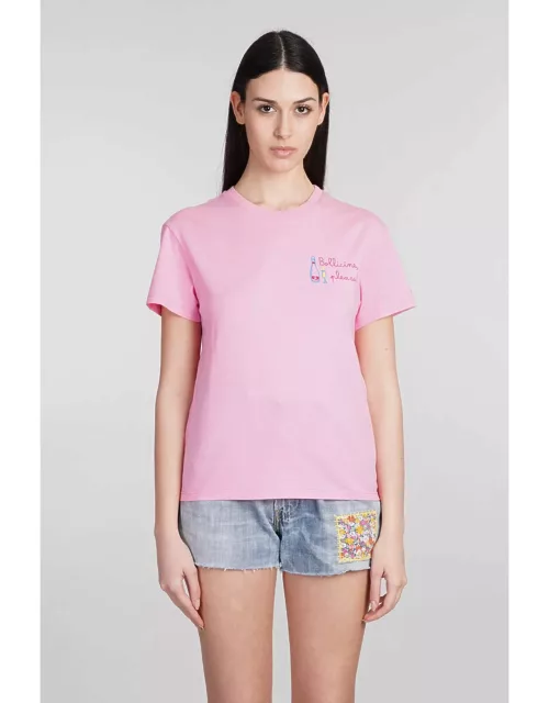 MC2 Saint Barth Emilie T-shirt In Rose-pink Cotton