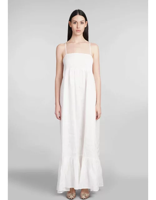 MC2 Saint Barth Jemma Dress In White Linen