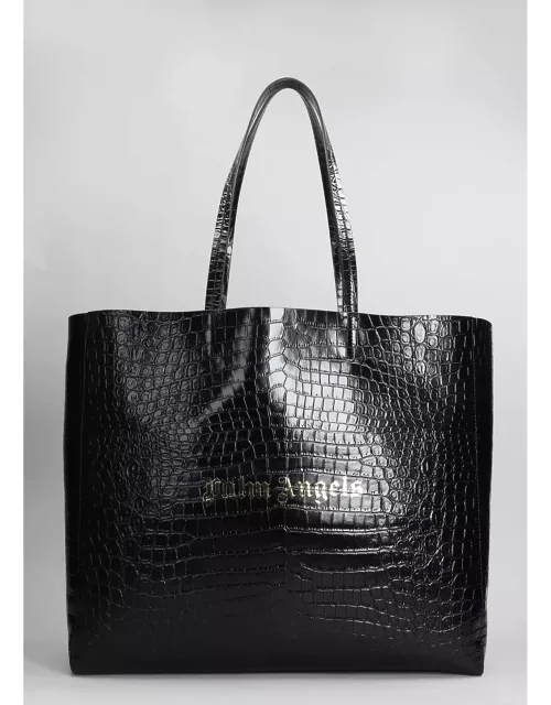 Palm Angels Tote In Black Leather