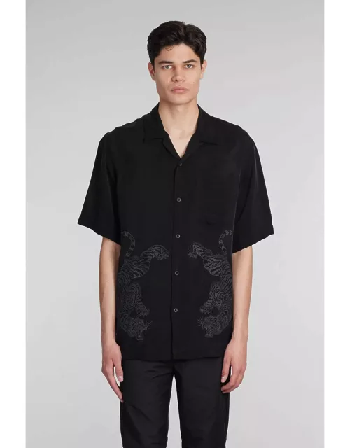 Maharishi Shirt In Black Polyamide Polyester