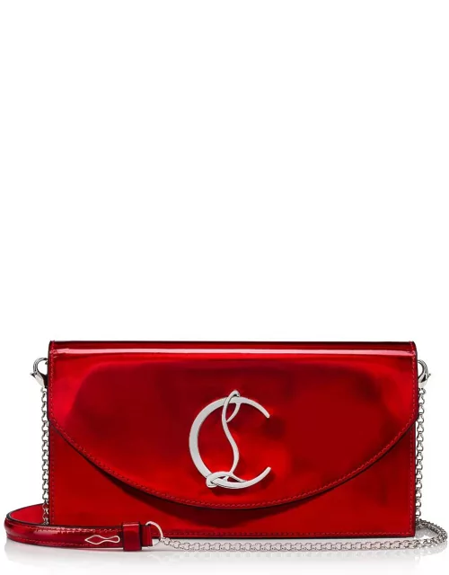 Christian Louboutin Metal Red Patent Loubi54 Clutch Bag