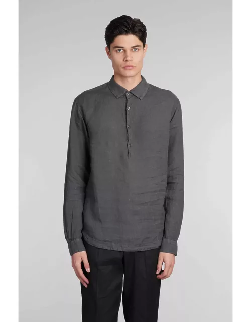 Barena Pavan Shirt In Grey Linen