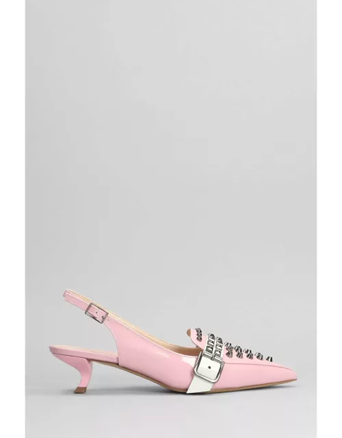 Alchimia Pumps In Rose-pink Patent Leather