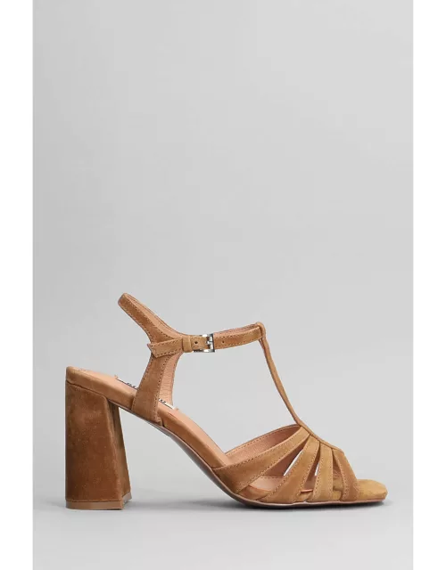 Bibi Lou Azalea Sandals In Leather Color Suede