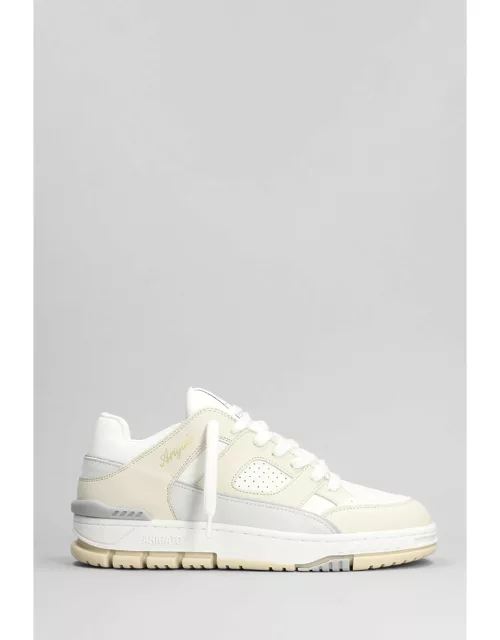 Axel Arigato Area Lo Sneakers In Beige Leather