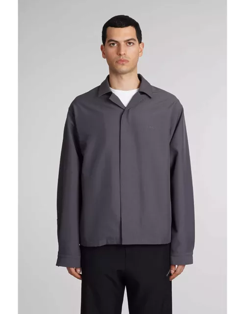 OAMC System Shirt Casual Jacket In Grey Cotton
