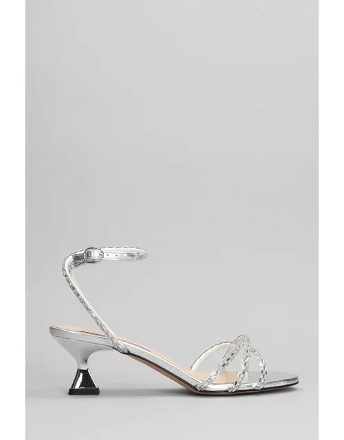 Marc Ellis Sandals In Silver Leather
