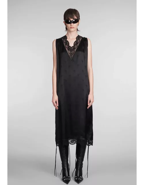 Balenciaga Dress In Black Silk