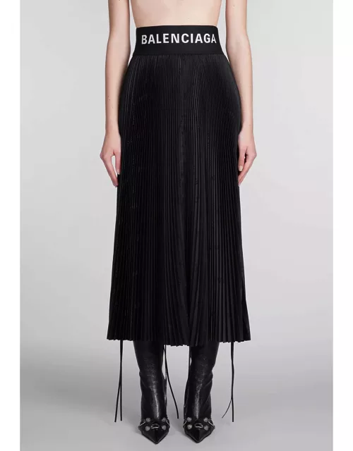 Balenciaga Skirt In Black Polyester
