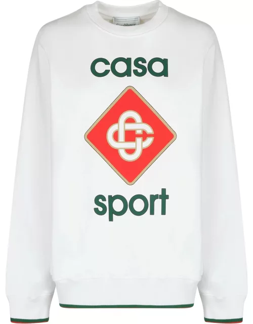 Casablanca Logo Detail Cotton Sweatshirt