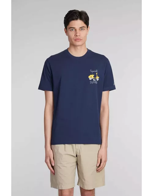 MC2 Saint Barth Tshirt Man T-shirt In Blue Cotton