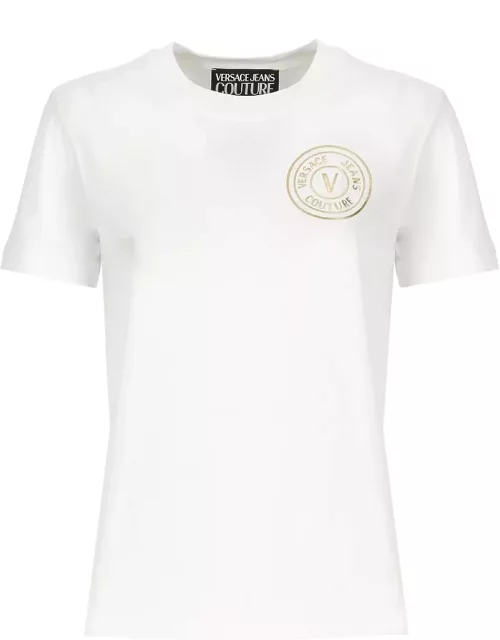 Versace Jeans Couture V-emblem Crewneck Jersey T-shirt