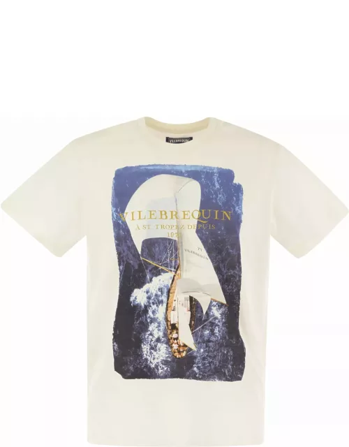 Vilebrequin Cotton T-shirt With Frontal Print
