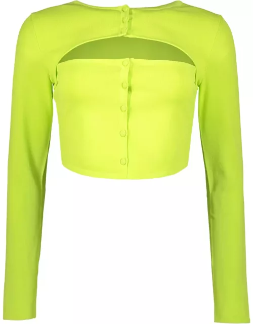 Dsquared2 Long Sleeve Crop Top