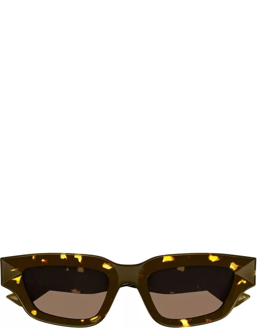 Bottega Veneta Eyewear Bv1250s-002 - Tortoise Sunglasse