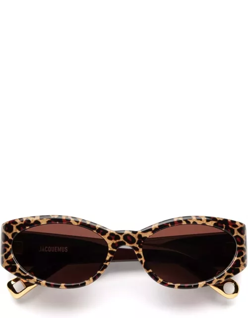 Jacquemus Ovalo - Leopard Sunglasse