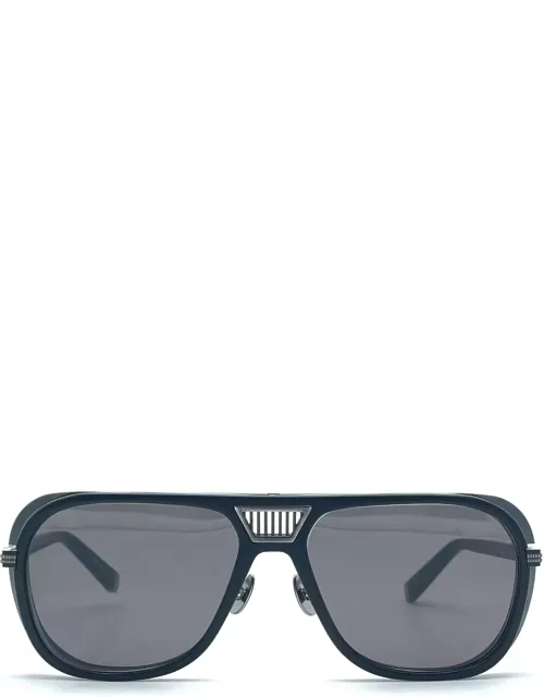 Matsuda M3023 V2 - Antique Silver / Matte Black Sunglasse
