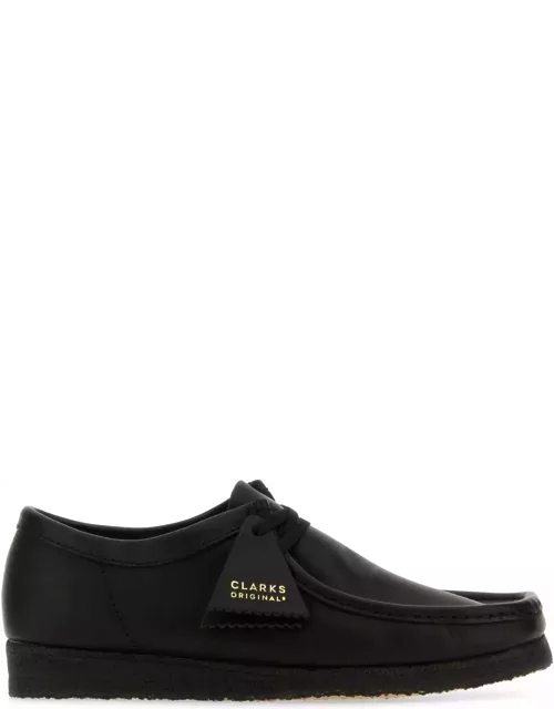 Clarks Black Leather Wallabee Ankle Boot