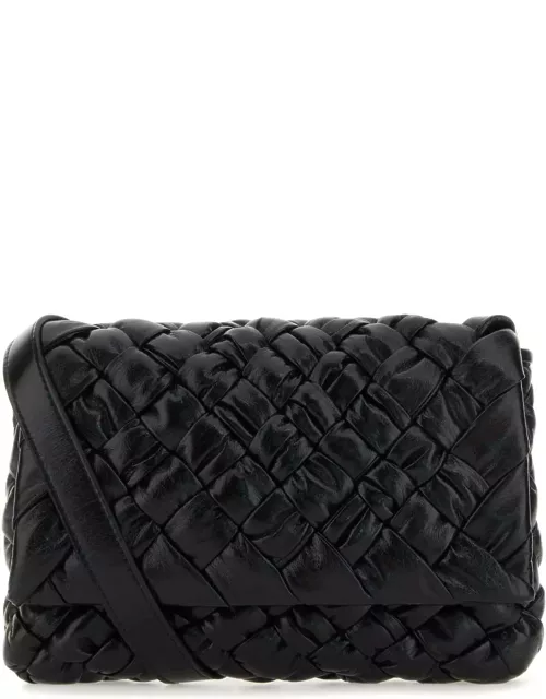 Bottega Veneta Black Leather Crossbody Bag