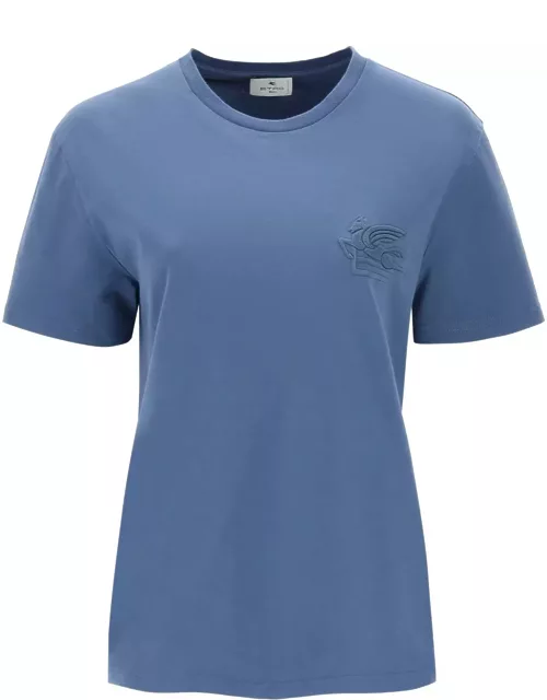 Etro T-shirt With Pegasus Embroidery