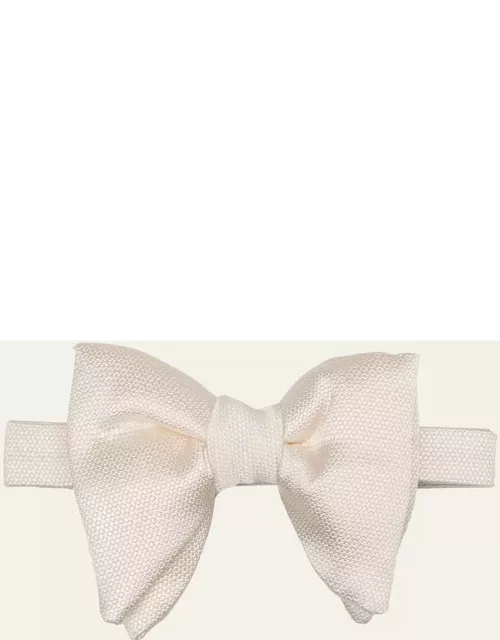 Men's Small Silk-Cotton Bow Tie
