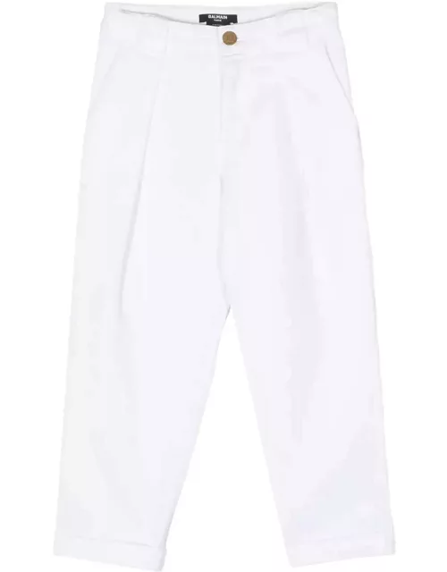 Balmain White Trousers Unisex