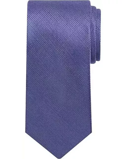 Pronto Uomo Men's Narrow Solid Screen Tie Purple