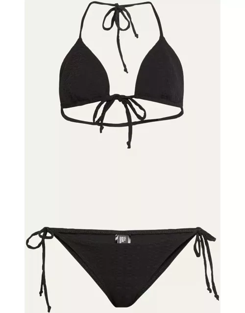 Retro Padded Triangle Two-Piece Swimsuit