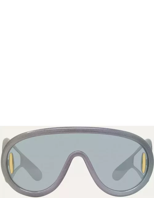 Anagram Injected Plastic Shield Aviator Sunglasse