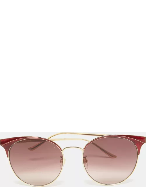 Gucci Red Gradient GG0402SK Cat Eye Sunglasse