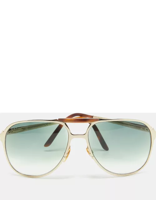 Gucci Green/Brown Gradient GG2206/S Aviator Sunglasse