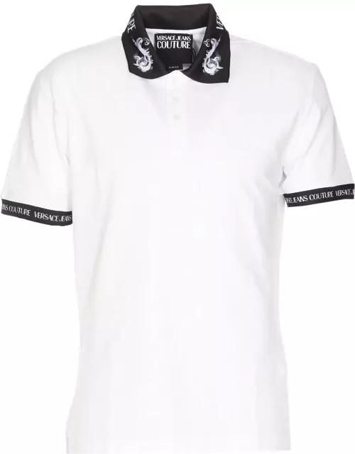 Versace Jeans Couture Logo Trimmed Regular Polo Shirt
