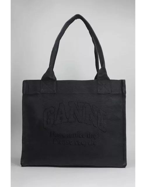 Ganni Large Tote Bag With Logo