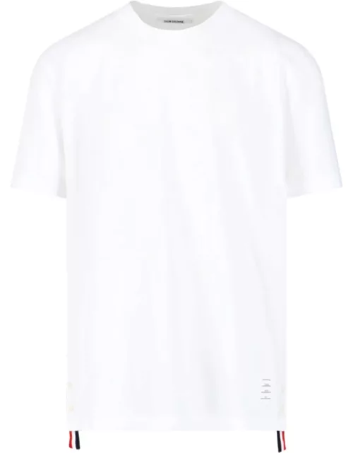 Thom Browne T-Shirt With Tricolor Back Detai