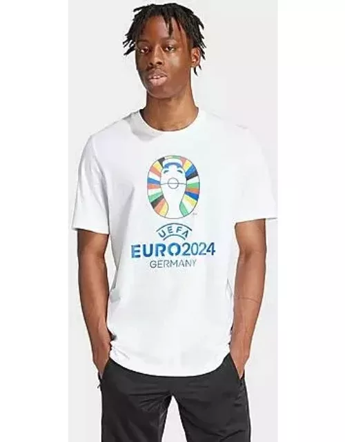 Men's adidas Soccer UEFA Euro 2024 Emblem T-Shirt