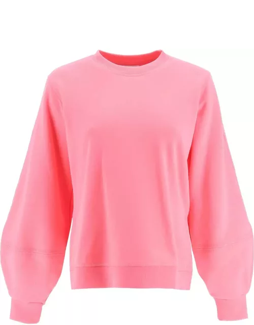 Ganni Fuchsia Cotton Blend Sweatshirt