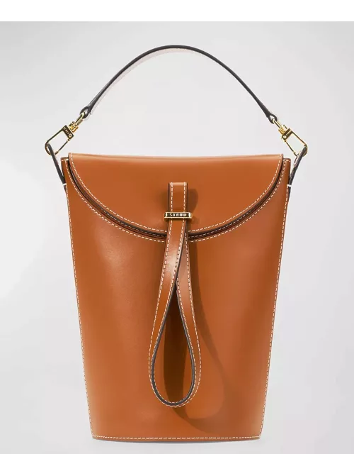 Phoebe Convertible Leather Bucket Bag