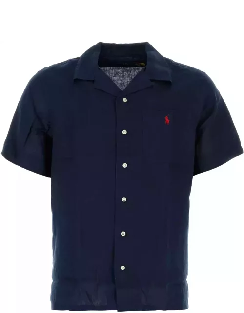 Polo Ralph Lauren Navy Blue Linen Shirt