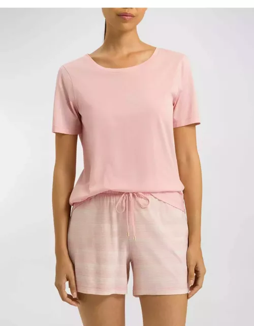 Laura Striped Short Cotton-Modal Pajama Set