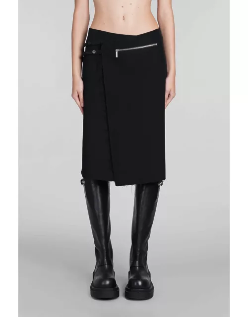 Sapio N45 Skirt In Black Woo